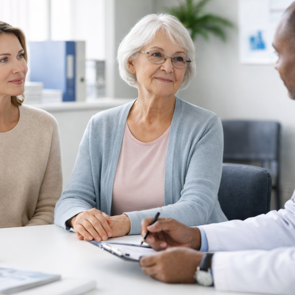Personne aidante présente aux rendez-vous médicaux